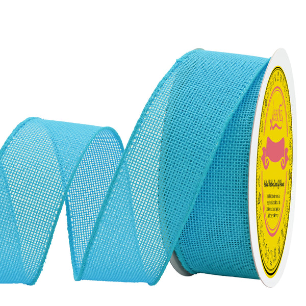 Burlap Wired Ribbon For Wreaths 1-1/2 Inch X 10 Yards