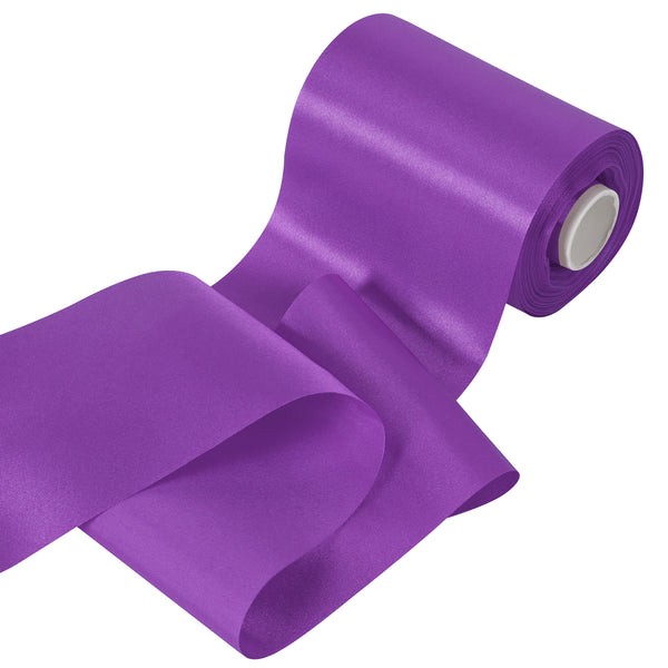 Wide Satin Silk Ribbon For Cutting Ceremony 4 Inch x 25 Yards